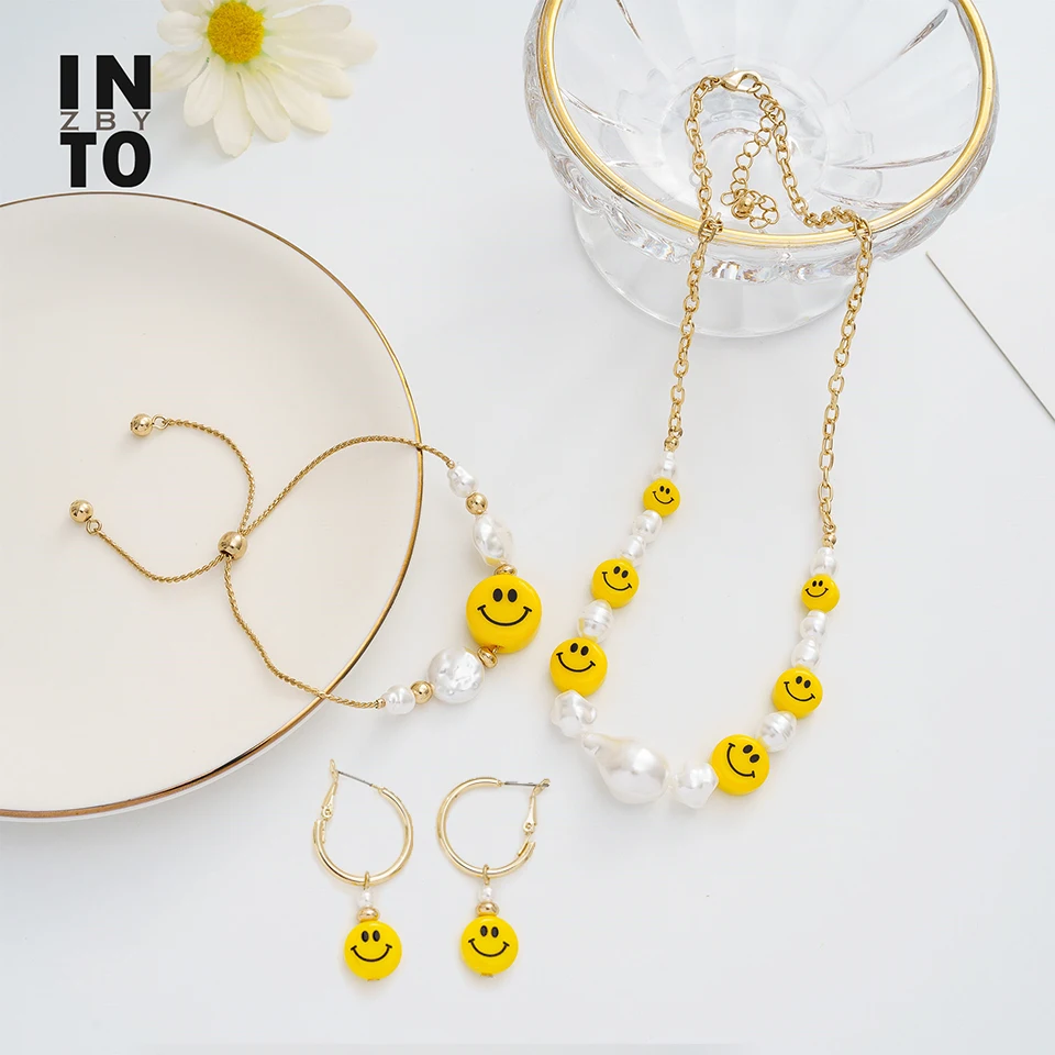 Женский ювелирный комплект из колье и серёг с жемчугом|Ювелирные наборы| |