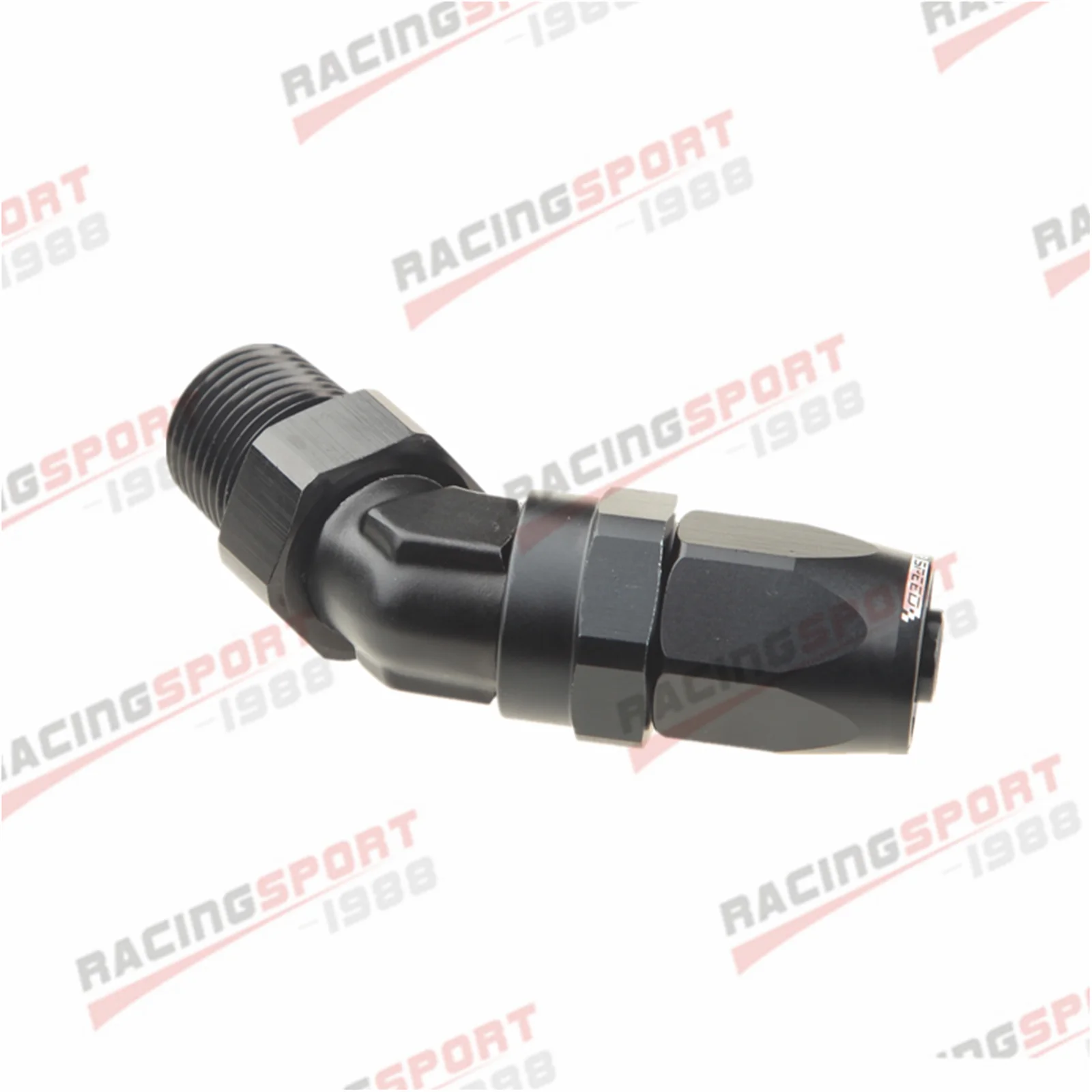ADLERSPEED -8 AN8 AN to 1/2" NPT 45 Degree Swivel Hose End Fitting Adaptor Black | Автомобили и мотоциклы