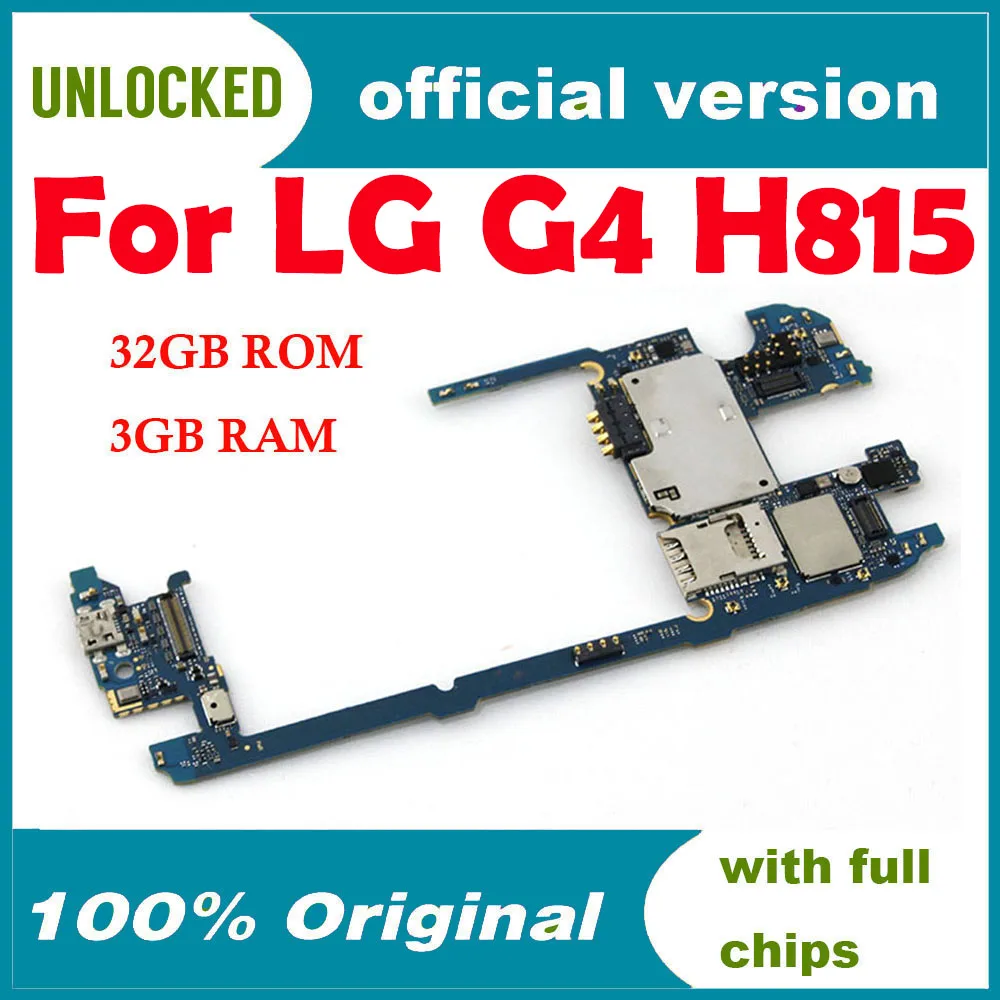 Материнская плата 32 ГБ для LG G4 H815 оригинальная разблокированная материнская с