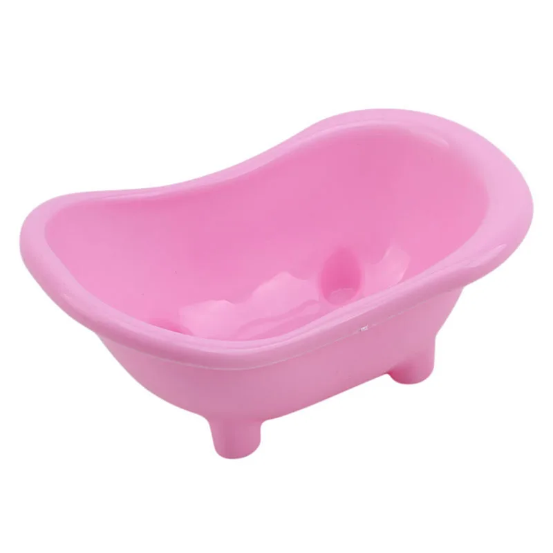 

Hot Selling Creative Cute Bathroom Bathing Case Mini Hamster Gerbils Bathtub Small Pets Bath Sand Room Pink Pet Tub