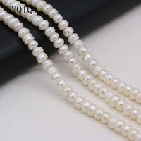 lvqiqi 3a natural freshwater white pearl abacus beads loose for jewelry making diy charm bracelet necklace earring accessories