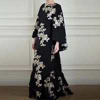 autumn maxi dress vonda 2022 vintage long sleeve floral printed dresses casual o neck pleated bohemian party vestidos