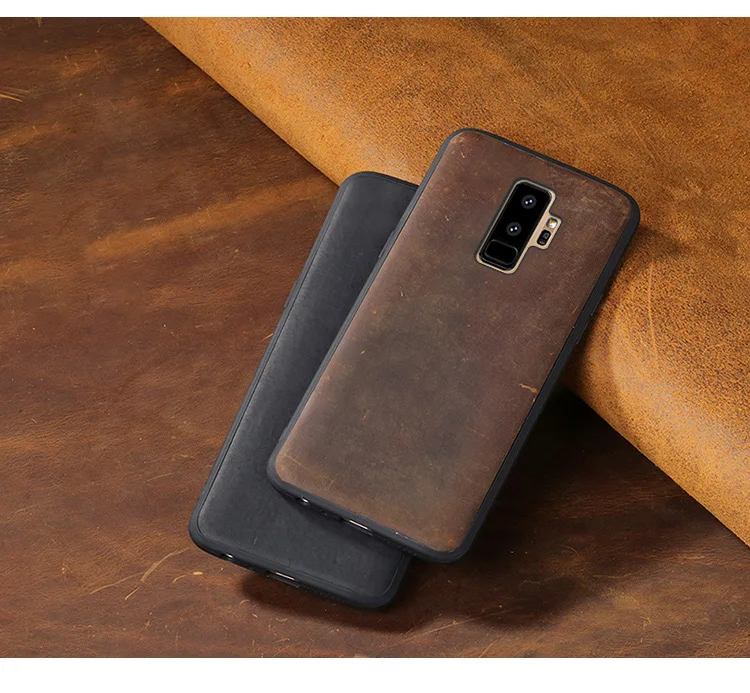 Чехол для samsung Galaxy S7edge S8 S9 S10 плюс A10 A20 A30 A50 A70 из воловьей кожи чехол для Note 8, 9, 10, A5 A7 A8 J5 J6 J7 чехол