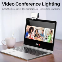 vijim cl08 mini webcam light portable video conference light for apple macbook air pro ipad pro 4 5 other laptop video light