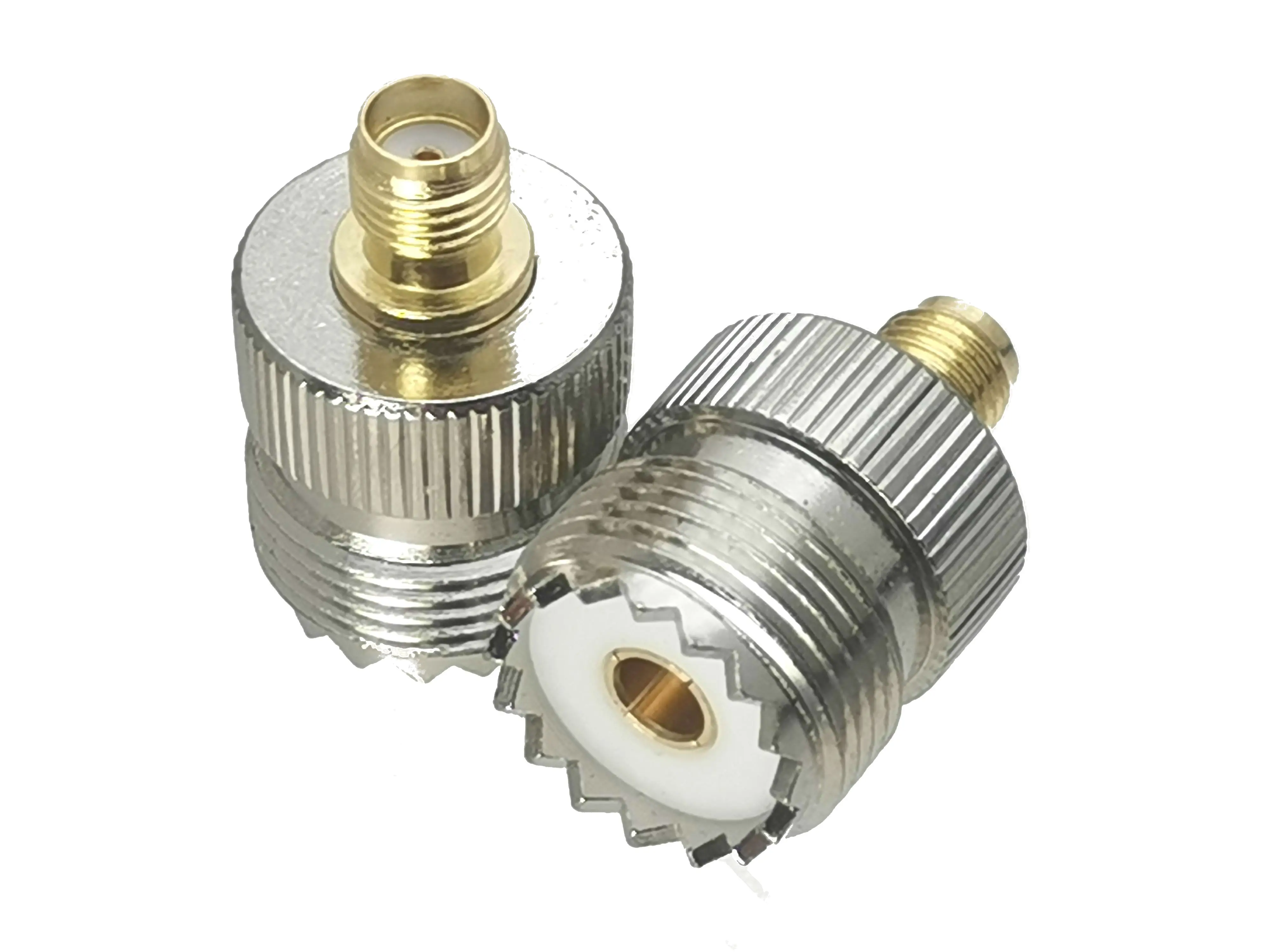 

50Pcs SMA Female Jack to UHF SO239 Female Jack RF Adapter Connector Coaxial Straight For Radio Antenna High Quanlity