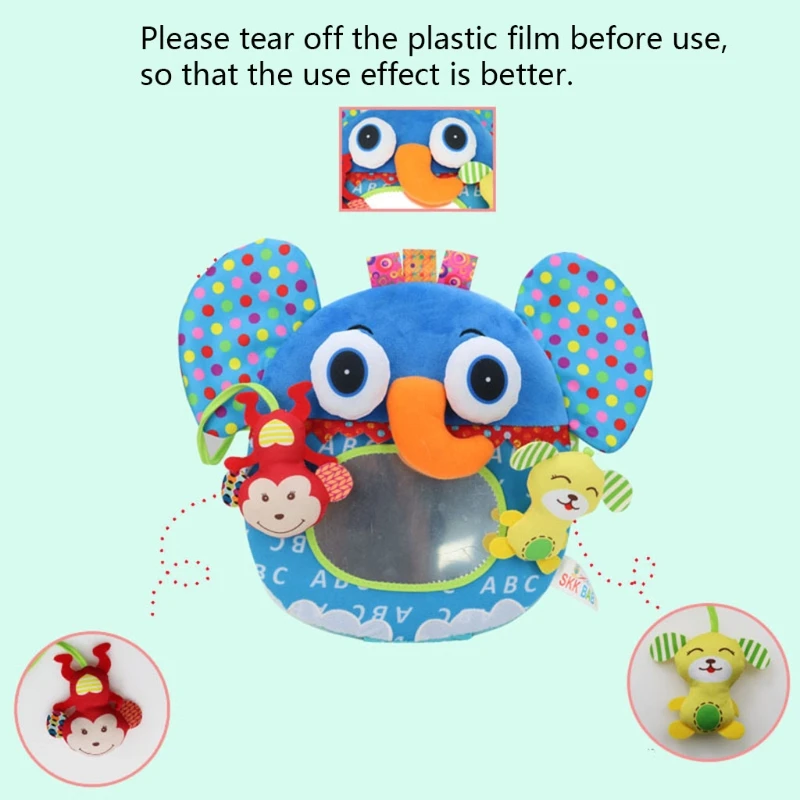 T5EC barriga tiempo espejo de piso de beb&eacute; tres-Espejo dimensional BB sonajero no-t&oacute;xicos arrastr&aacute;ndose juguete para beb&eacute;s ni&ntilde;os peque&ntilde;os ni&ntilde;os-3