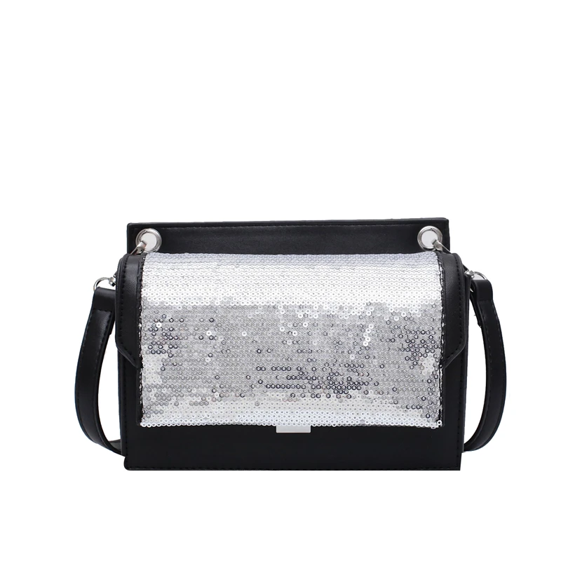 Сумка-мессенджер с блестками женская модная Блестящая Сумочка на плечо из