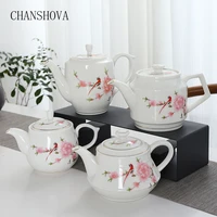 chanshova chinese porcelain teapot 800750600500ml traditional chinese retro hand painted ceramic coffee teapot teapot h006