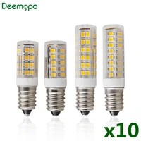 10pcslot e14 led lamp 3w 4w 5w 7w 220v 240v led corn bulb 33 51 75 smd2835 360 beam high quality ceramic mini chandelier lights