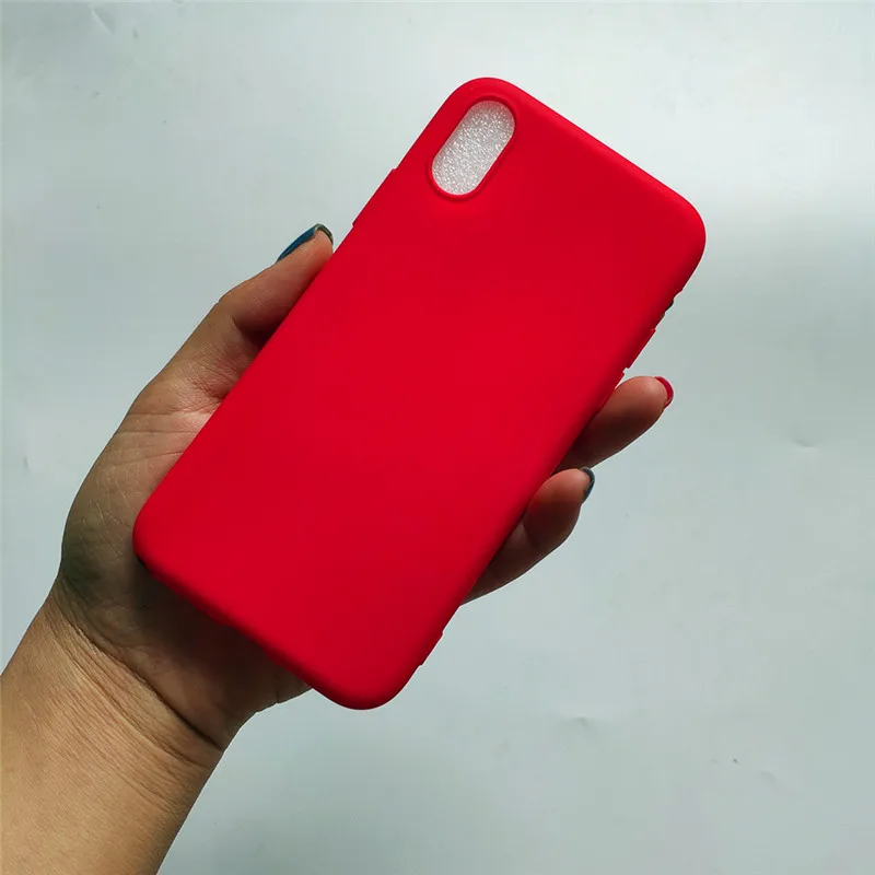 Для iphone 5 7 8 plus 6 6s силиконовый чехол ярких цветов из ТПУ 1,5 мм Ультратонкий чехол из матового силикона чехол для iphone X XR XS XSMAX Модный чехол