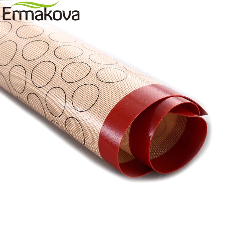 Антипригарный силиконовый коврик для выпечки ERMAKOVA макарон не содержит бфа