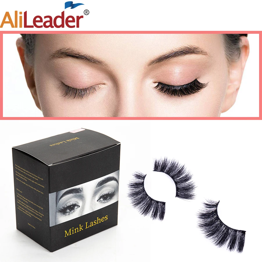 Накладные ресницы Alileader 5D из искусственной норки натуральные длинные ручной