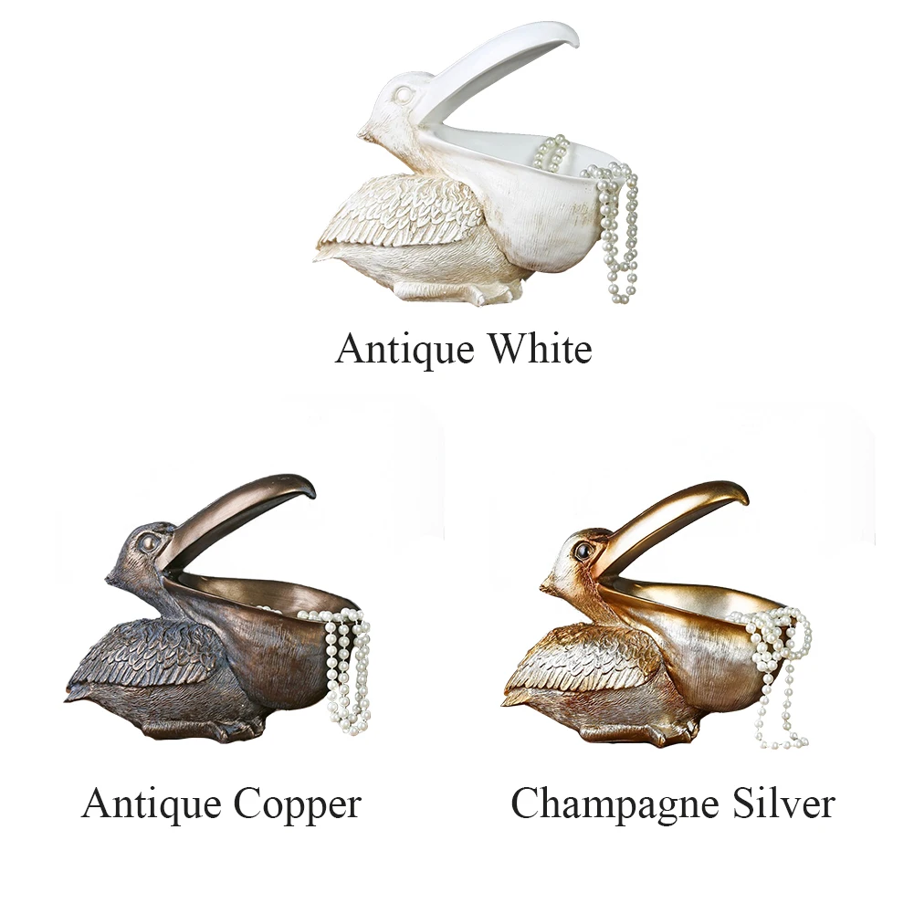 Нордические украшения для хранения ключей из смолы большая птица украшение