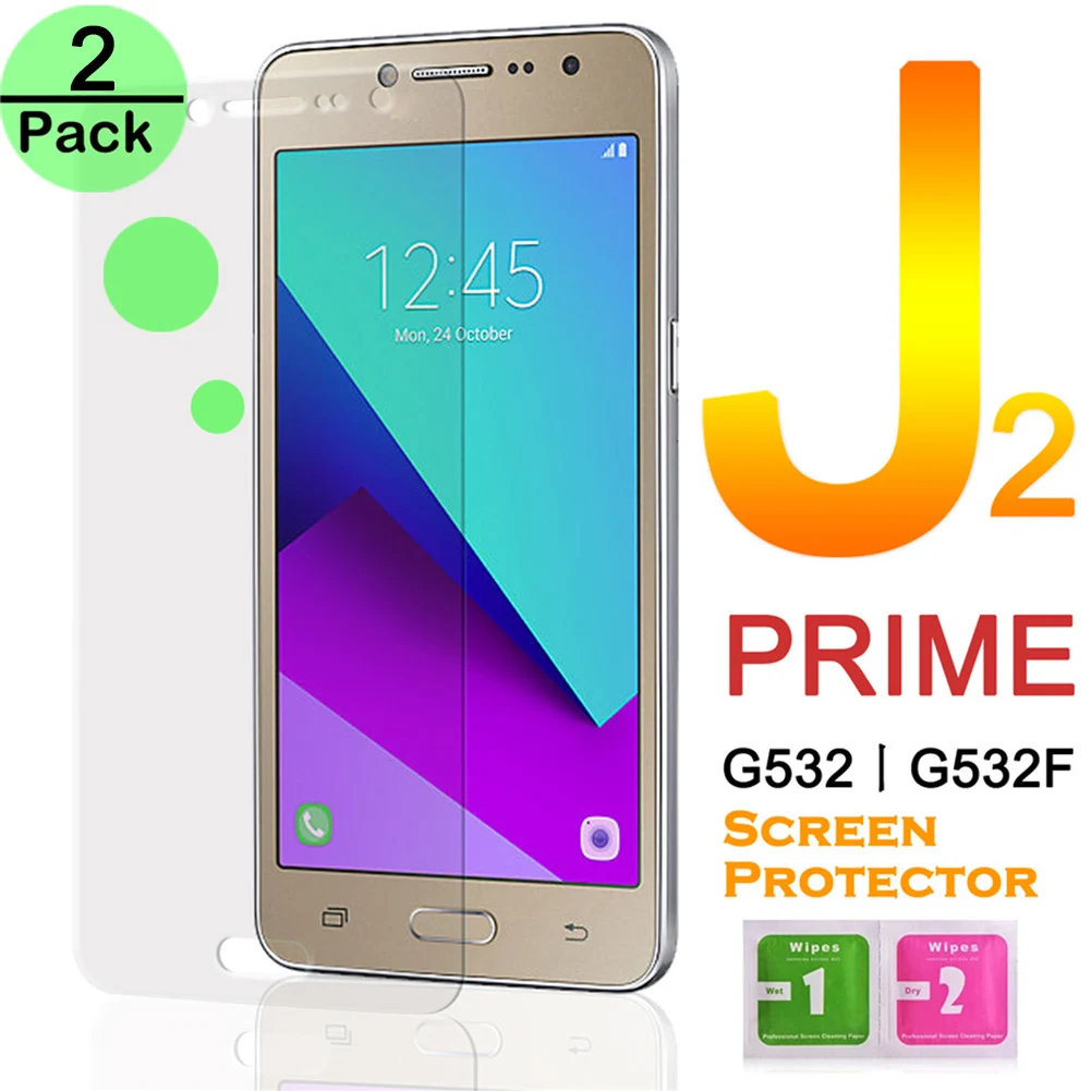 2 шт./лот закаленное стекло для защиты экрана Samsung Galaxy J3 J7 J1 J2 J5 Prime 2015 2016 2017 J701