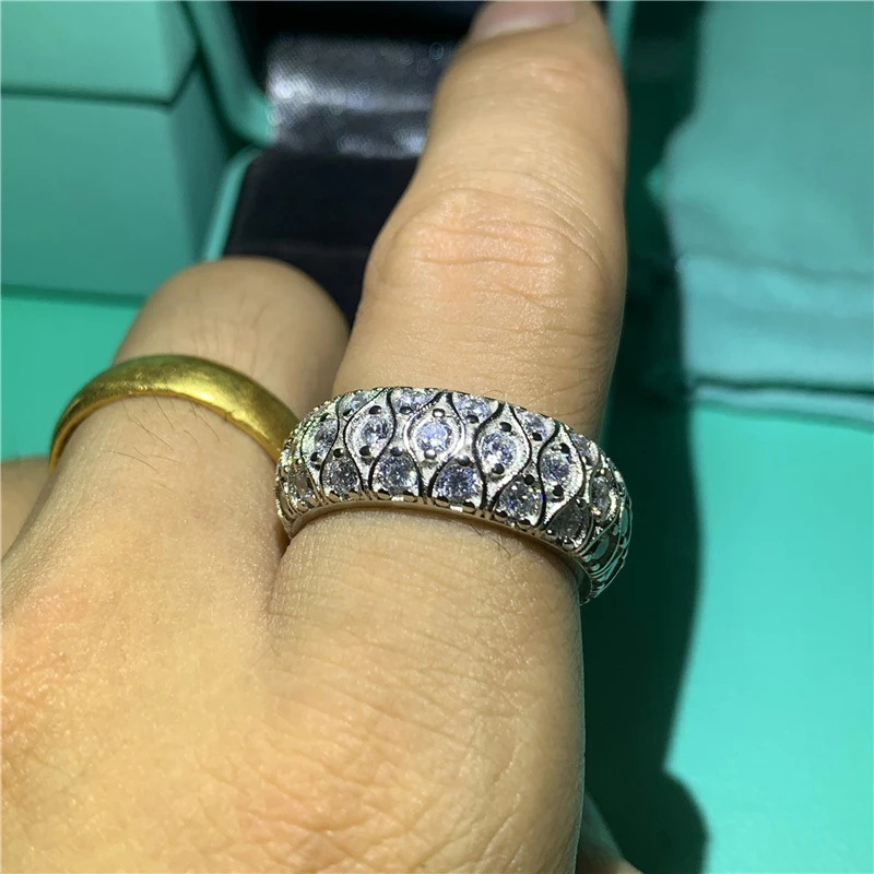 Женское кольцо из серебра 100% пробы с бриллиантами | Украшения и аксессуары