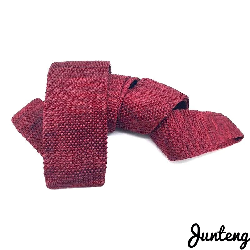 Модный мужской вязаный галстук разноцветные узкие тонкие тканые простые