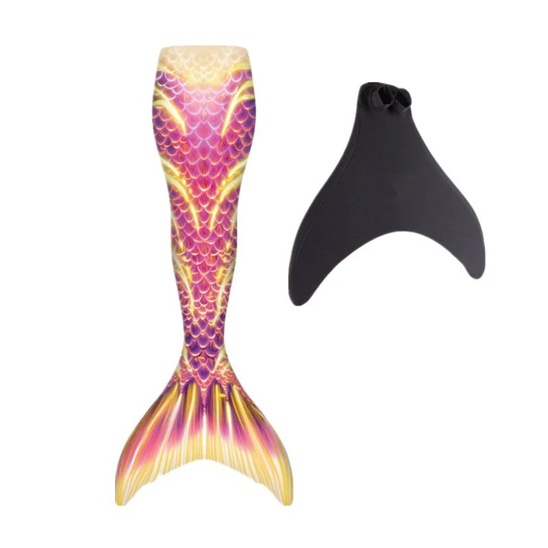 аниме одежда взрослых Купальник детский хвост русалки с ласты купальник для