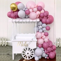 retro pink balloons gold and pink balloons garland arch kit for bridal shower baby shower party decoration valentines day decor