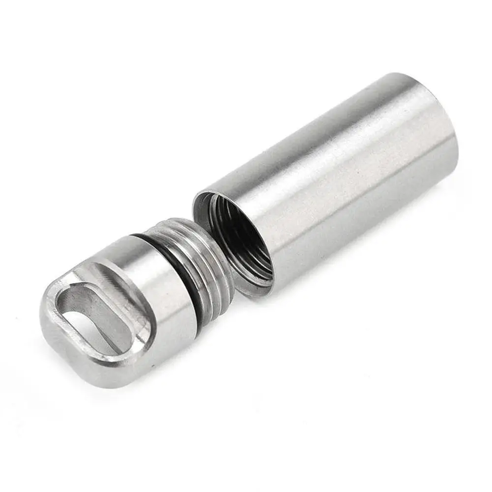 Водонепроницаемый капсула печать бутылки мини Нержавеющая сталь EDC выживания