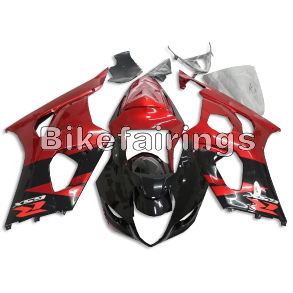

Красно-черный верхний комплект обтекателей для Suzuki GSXR1000 K3 2003 2004 03 04 K3 gsxr1000 Комплект кузова для Спортивного Велосипеда капоты из АБС