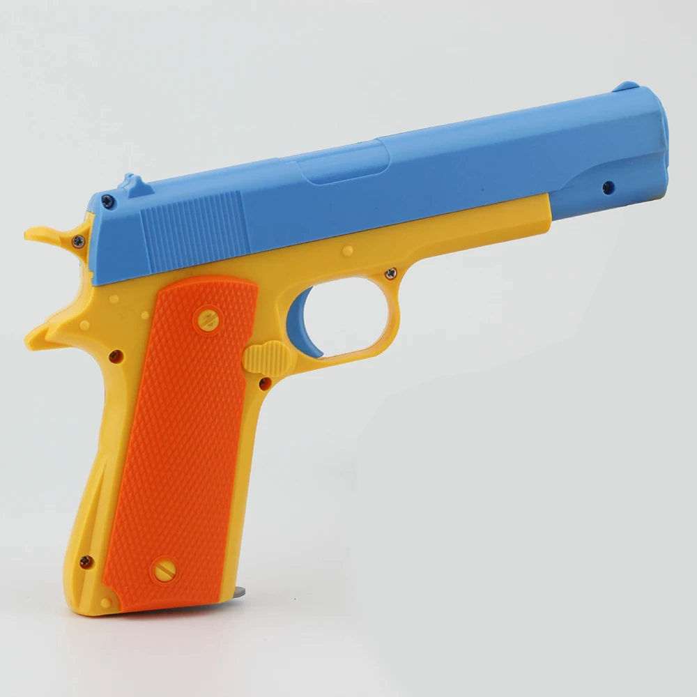 Ручной пневматический пистолет M1911 игрушечный с мягкими пулями цветные пули для