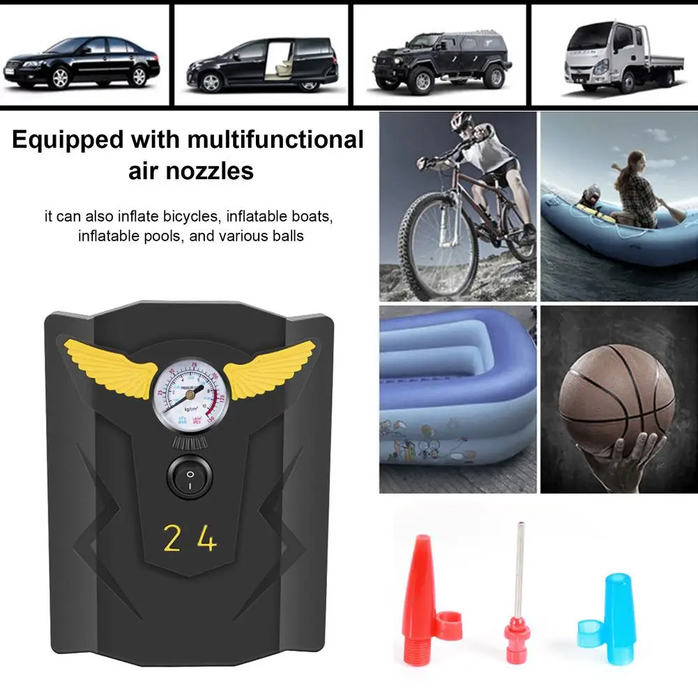 

Portable Car Air Compressor Digital Tire Inflator Air Pump Auto Air Pump For Car Motorcycle Tire Pump Electric Inflatable Pump