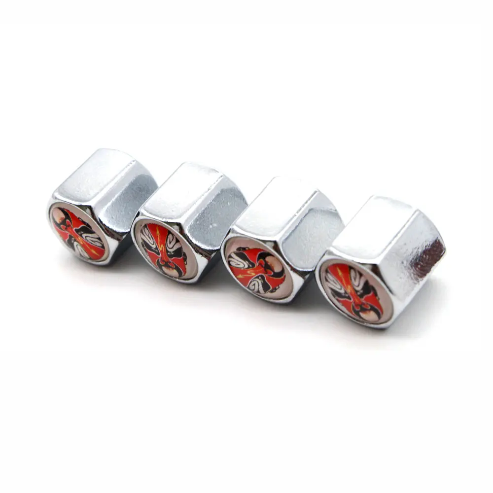 4 Pcs/Set Zinc Alloy Face Style Tire Valve Stem Cap Wheel Air Caps for Auto Cars | Автомобили и мотоциклы
