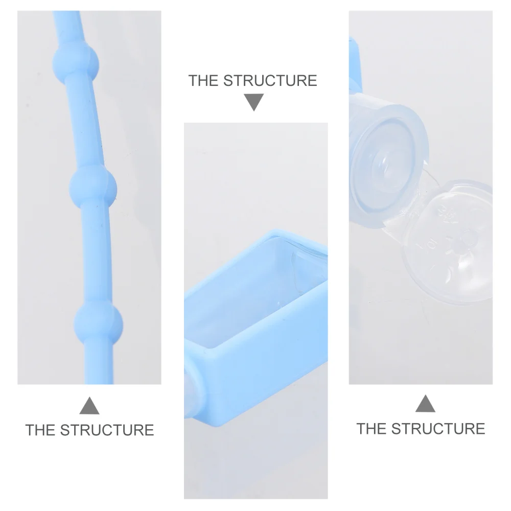 

1 Set Hand Sanitizer Case with Container Silicone Bottle Protective Holder