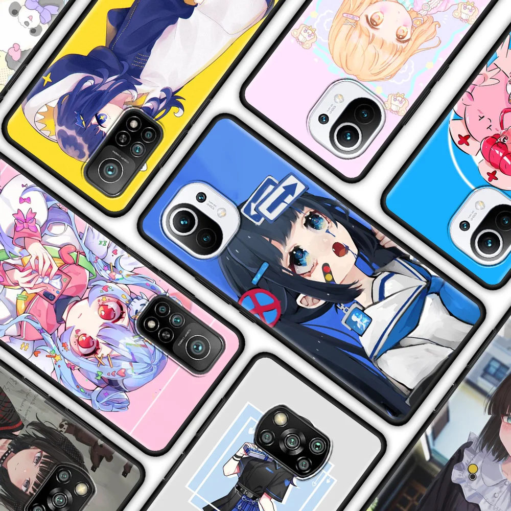 

Hentai Harajuku Anime Girl Cute Silicone Phone Case for Xiaomi Mi Poco X3 Pro M3 Pro 5G F3 Pocophone F1 Protection Cover