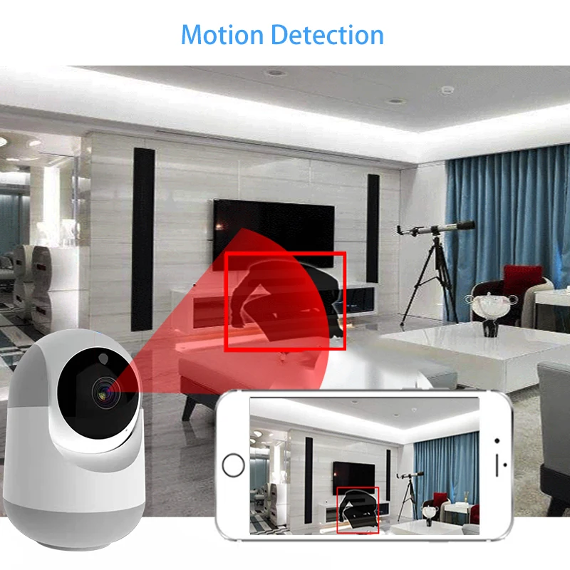 KONLEN, Wi-Fi, автоматическое отслеживание, мини облачная IP камера, 1080 P, инфракрасное обнаружение движения, для домашней безопасности, CCTV, наблюдения, слот для SD карты