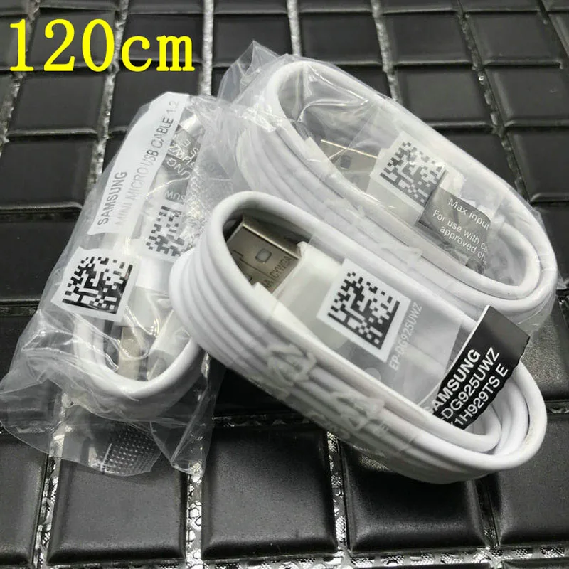 10 шт./лот 100% оригинал 1 2 м Micro USB быстрое зарядное устройство кабель для