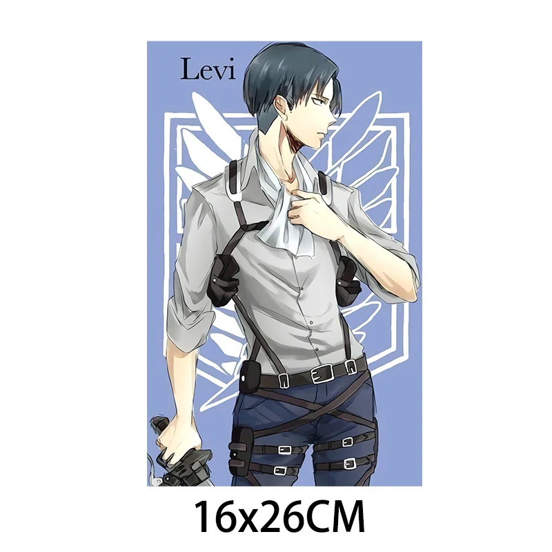 DIY аниме атака на титанов Levi наклейки &quotАккерман&quot одежду атакующие гигантские