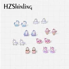 Новые милые серьги в виде единорога с милым тортом, смешные эпоксидные бриллиантовые пончики, шоколадный кофе, радуга, единорог