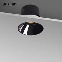aisilan led recessed downlight frameless anti glare for living room corridor bedroom angle adjustable cutout size 8cm spot light