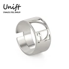 Unift Сакральная Геометрия ювелирные изделия Золотая спираль Фибоначчи кольцо для мужчин и женщин Регулируемые кольца простые вечерние аксессуары дру