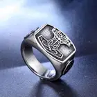 Винтаж скандинавском металлический Молот Тора кольца-Амулеты Viking языческие мьельнир защиты ювелирных аксессуаров