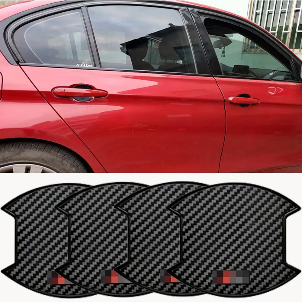 

4PCS Car Automatic Door Cover Film Handle Scratch Protection Door Bowl Sticker Car Stickers Car Accessories