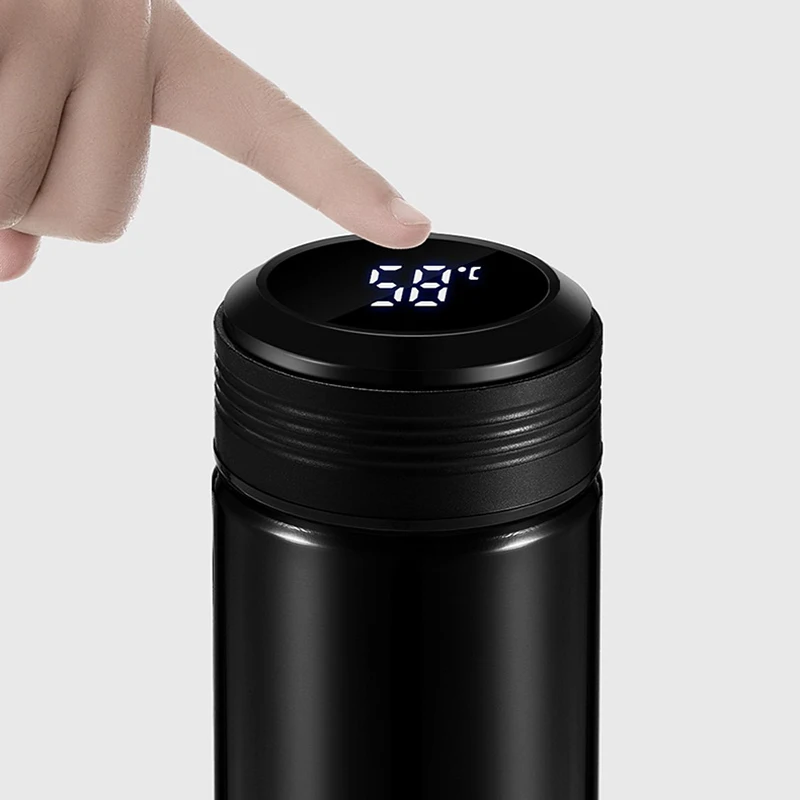 Новая модная умная термобутылка для воды из нержавеющей стали с сенсорным ЖК