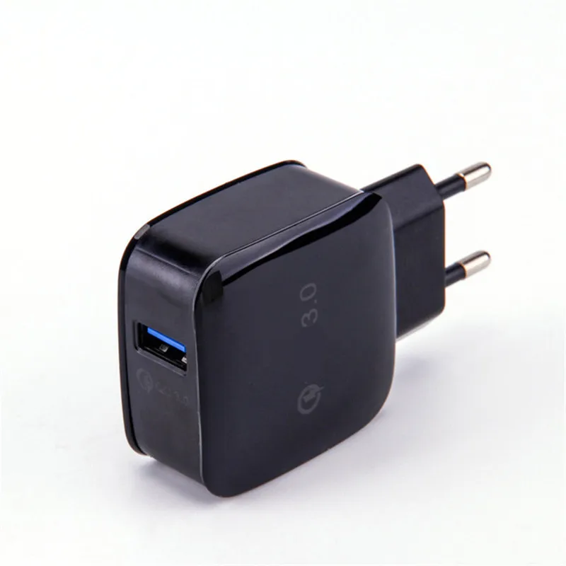 black Для быстрой зарядки 3,0 QC 3,0 USB Turbo настенное быстрое зарядное устройство для SAMSUNG Note 8 S9 S8 Plus HUAWEI P9 mate 20 для LG для iphone - Тип штекера: black