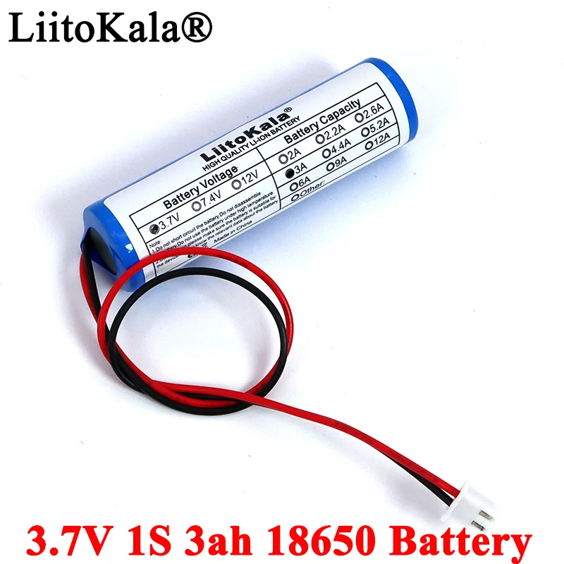 3.7V 18650 Lithium Battery Pack 1S2600mAh 5200mAh Fishing LED Light Bluetooth Speaker 4.2V Emergency DIY batteries+ Protection images - 6