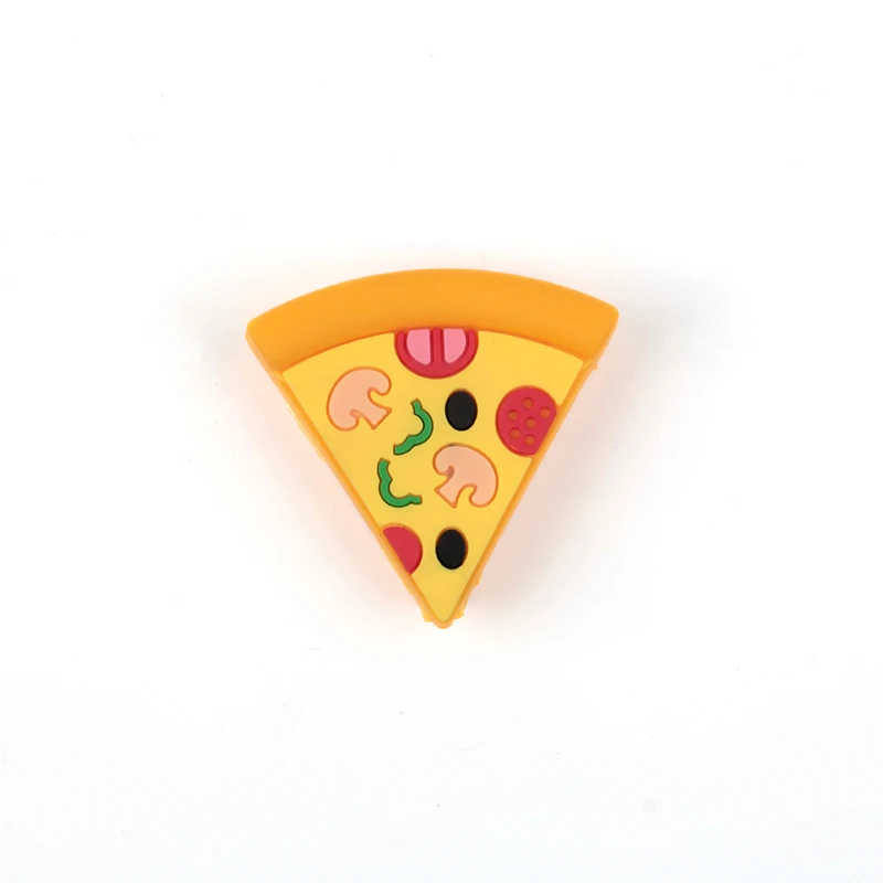 Pizza Милый кабель протектор шнур провода мультфильм защита для usb-кабель для iphone Силиконовые серьги фрукты крышка Winder зарядное устройство защита - Цвет: Pizza