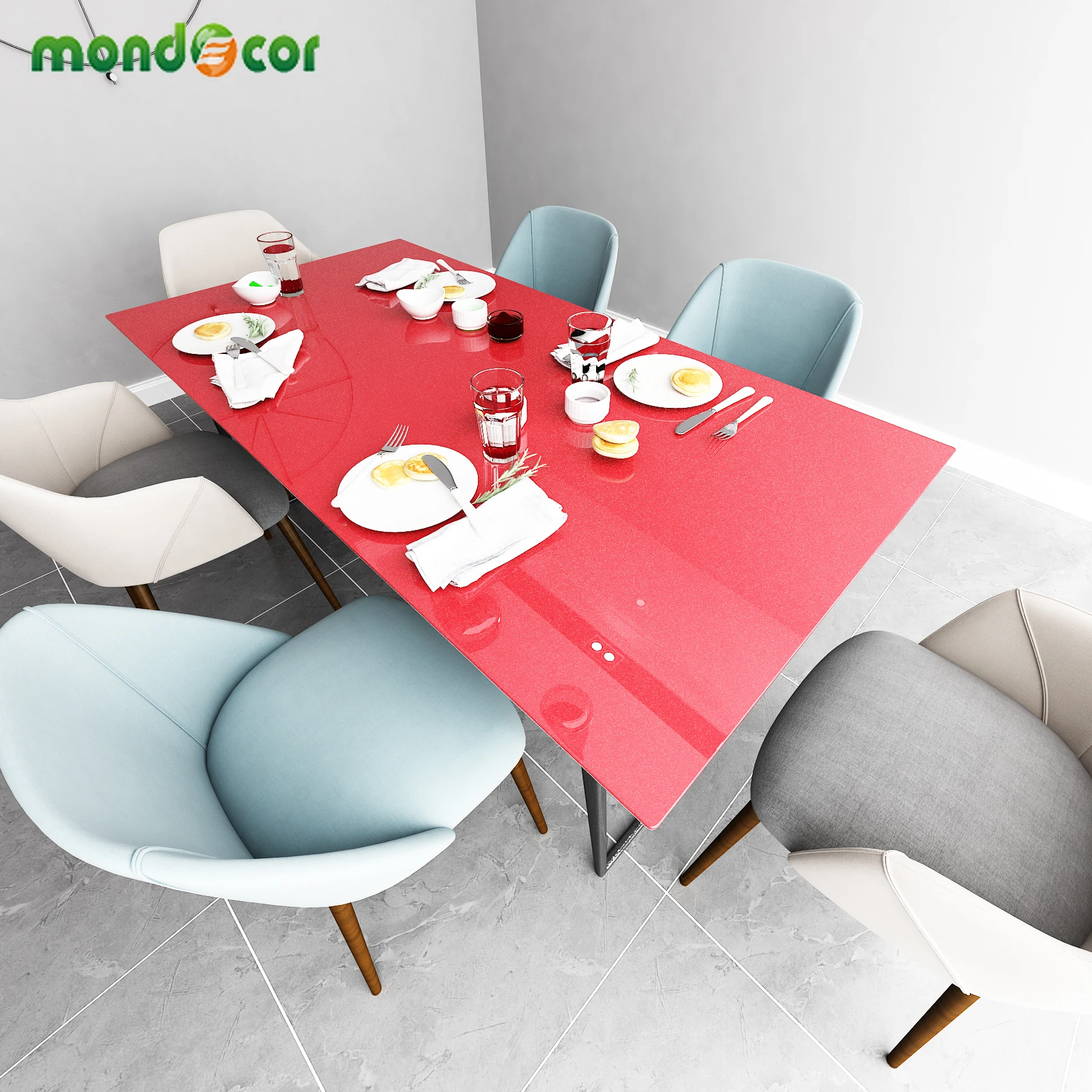 Блестящие настенные наклейки ПВХ водонепроницаемый самоклеющийся настенный