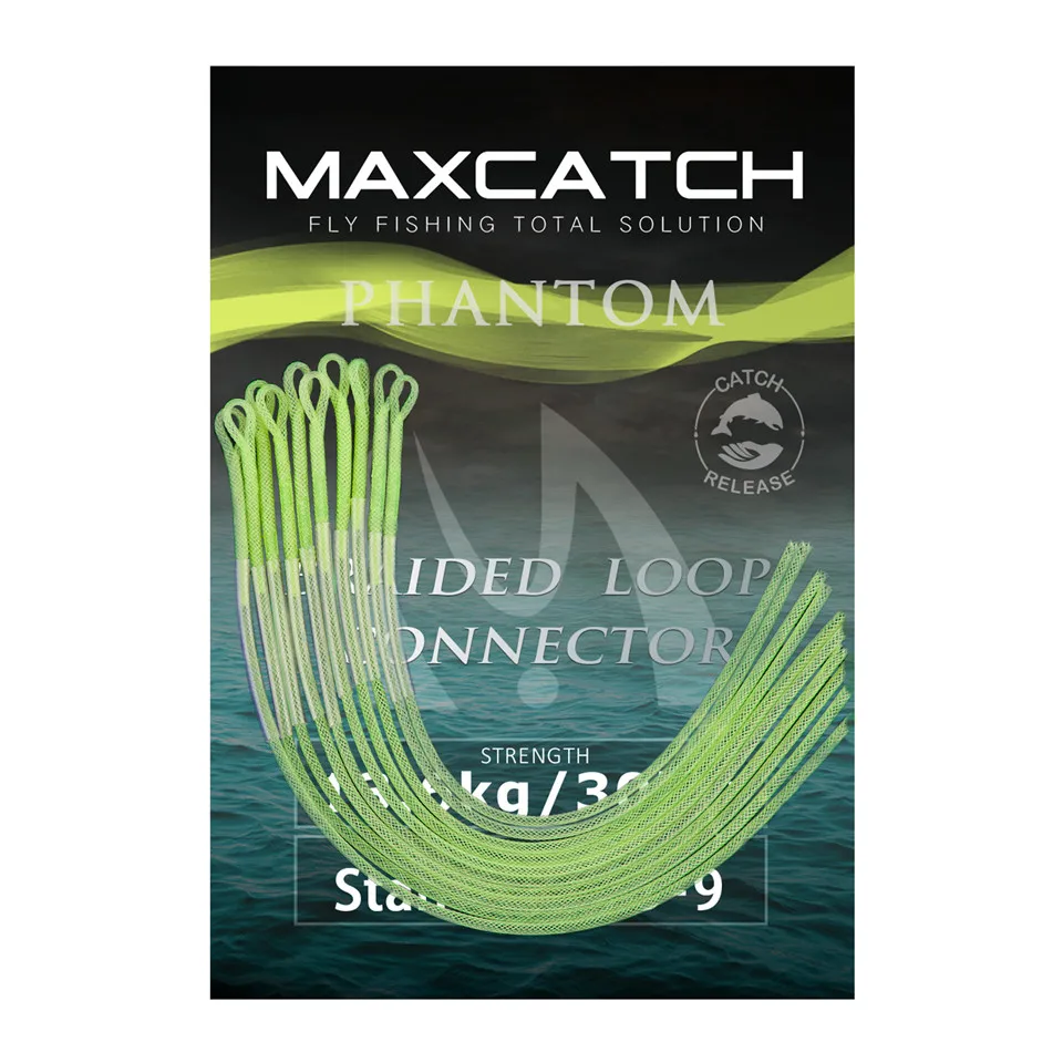 Maximumcatch 10 шт. 30 фунтов/50 фунтов плетеная петля для ловли нахлыстом соединительная