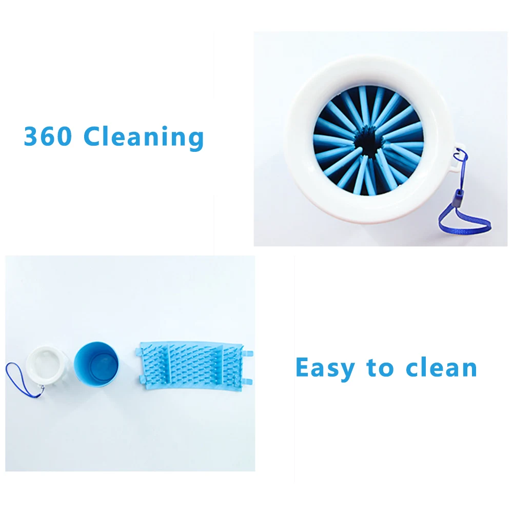 Портативное приспособление для очистки лап собак щетка быстро моется грязная