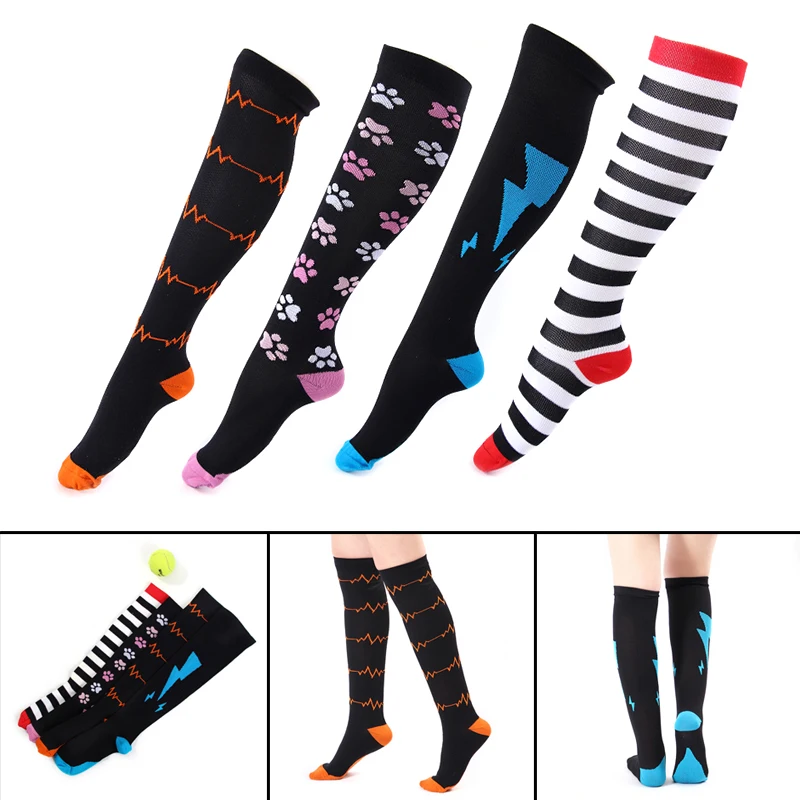 

Women's Compression Socks Elastic Comfortable Stockings Breathable Quick Dry Nylon Stocks for Sports Running Yoga ALS88