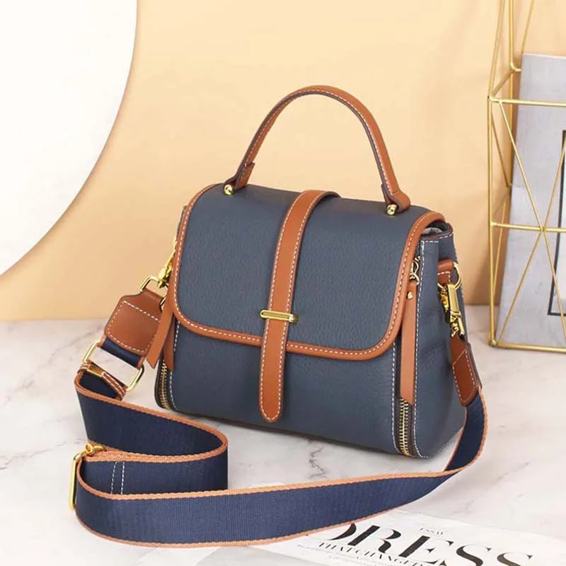 

Handbags leather luxury designer Genuine Leather handbag fashion high-quality cowhide leather bag shoulder bag sac de luxe femme