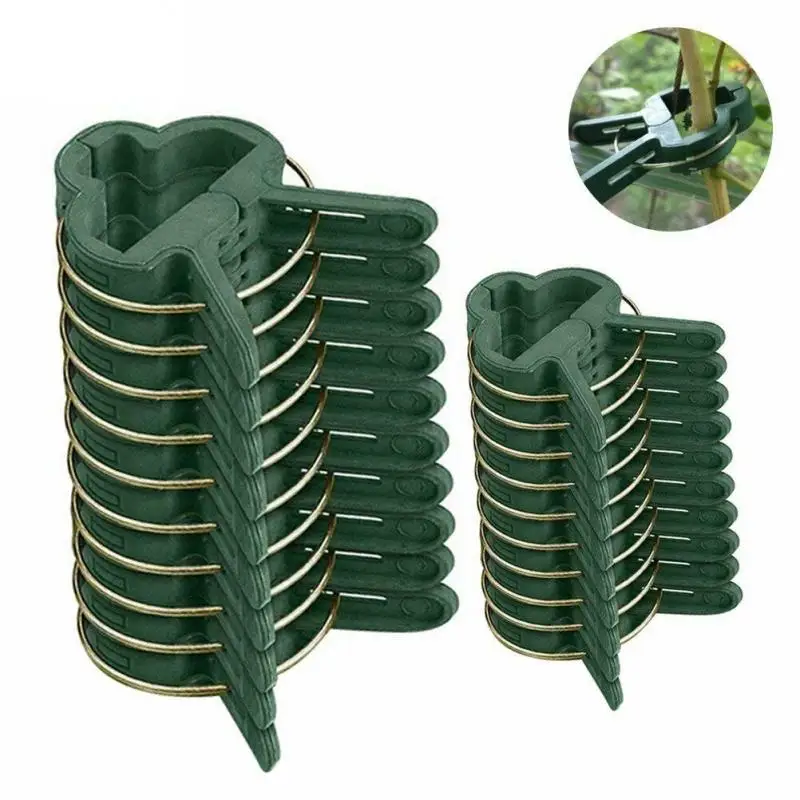 

20Pcs Grafting Clips Greenhouse Clamp Stand Plastic Plant Clip Fastener Bracket Fixed Seed Stem Support Plant Grafting