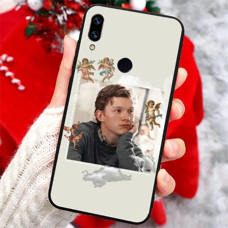 

Famous actors TOM HOLLAND Phone Case For Xiaomi Redmi note 7 8 9 t k30 max3 9 s 10 pro lite