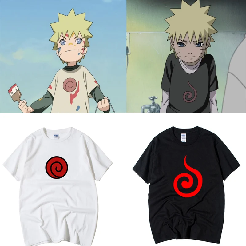Новая Uzumaki футболка с Наруто Sasuke Uchiha Аниме Мужская летние хлопковые футболки