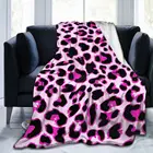 Фиолетовое одеяло с леопардовым принтом, осень и зима, Фланелевое мягкое одеяло с 3D принтом, одеяло для сна, кровать, диван, товары для дома